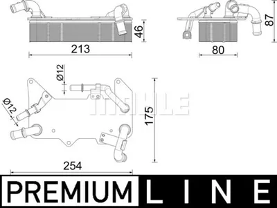 Radiator ulei termoflot potrivit AUDI A6 ALLROAD C7, A6 C7, A7, A8 D4, Q5 2.0-6.3 07.10-09.18