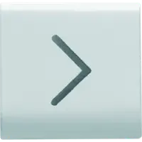 Placa pentru buton - 22X22mm - HORIZONTAL ARROW - WHITE - CHORUS