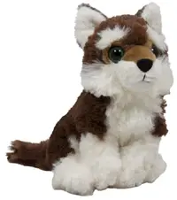 Jucărie de pluș Amek Toys - Wolf, maro, 18 cm