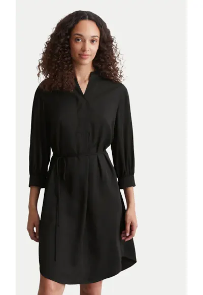 Rochie dama - 304171321 - Viscoza - Negru - Negru