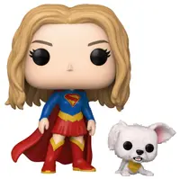 Figurină Funko POP! DC Comics: Supergirl - Supergirl with Puppy Krypto #633