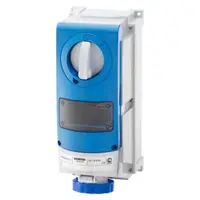 Priza industriala cu interblocaj verticala - WITH BOTTOM -FOR MOUNTING MODULAR DEVICES - FOR HEAVY-DUTY USE - 2P+E 32A 200-250V-50/60HZ 6H-IP66