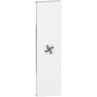 Tasta iluminabila cu simbol ventilator 1 modul Bticino Living Now KW01RN, alb