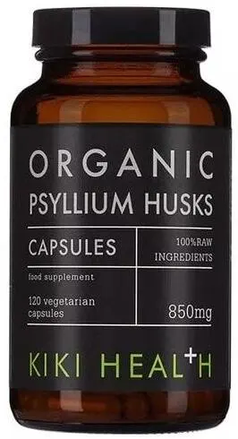 Organic Psyllium Husks, 850 mg, 120 capsule, Kiki Health
