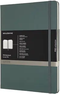 Agenda cu coperti tari Moleskine Pro Collection X-Large - Verde
