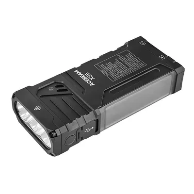 Lanterna profesionala reincarcabila Acebeam Multi-Light X35, 20000 lumeni, 2x 5000 mAh, RGB, 458 m