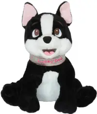 Jucărie de pluș Amek Toys - Câine cu lesă, 22 cm