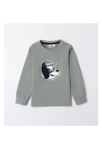 Bluza maneca lunga cu imprimeu catel pentru baiat - 4.A454