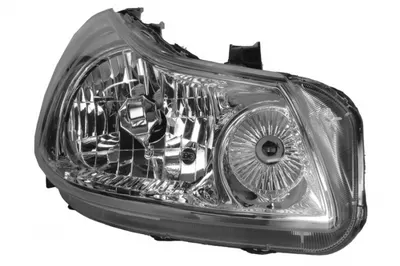 Far Dreapta (H4, electric, cu motor, culoare insert: cromat, culoare semnalizator: transparent) potrivit FIAT SEDICI; SUZUKI SX4
