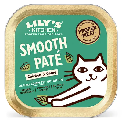 Lily’s Kitchen Smooth Pate Chicken with Game for Adult Cats 85 g