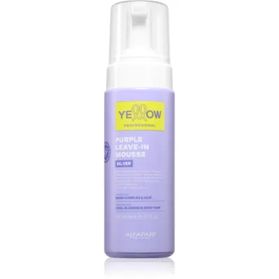 Yellow Professional Silver Purple Leave-In Mousse spumă de păr neutralizeaza tonurile de galben 160 ml