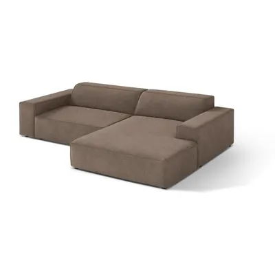 Colțar modular bej (cu colț pe partea dreaptă/cu șezlong) Jodie – Micadoni