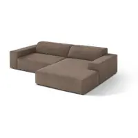 Colțar modular bej (cu colț pe partea dreaptă/cu șezlong) Jodie – Micadoni