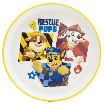Farfurie cu bază antiderapantă Stor - Premium, Paw Patrol Boy Rescue Pups