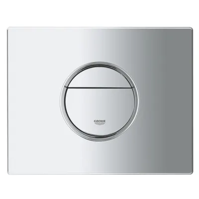 Placa de actionare WC Grohe Nova Cosmopolitan 38765000, dubla spalare, reversibila, 15.6 x 19.7 cm, Crom