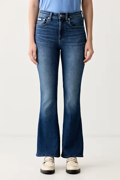 Calvin Klein Jeans blugi flared pentru femei