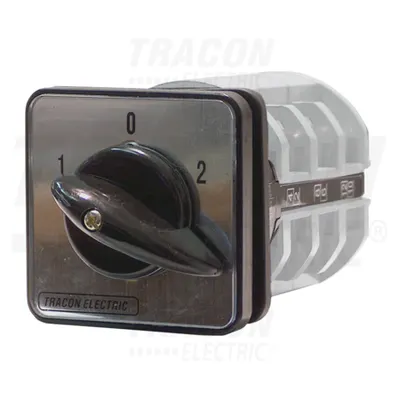 Selector, 1-0-2 TKV-166/3 400V, 50Hz, 160A, 2×3P, 37kW, 88×88mm, 60°