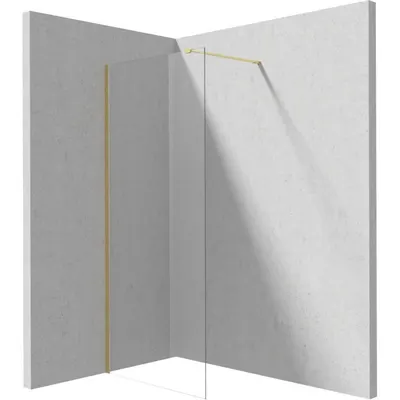 Paravan dus walk-in sticla securizata 90x195 cm auriu periat Deante Prizma
