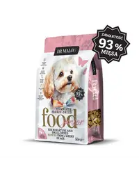 DR MALOU Puppies Hrană liofilizată rață cu lapte de capră și gălbenuș 2x500 g