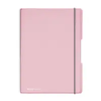 Caiet My.Book Flex A4, 40 file x2, Herlitz roz deschis transparent, dictando+matematica