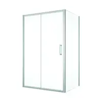 Cabina dus 140x100 cm cu usa culisanta, crom lucios, grosime sticla 5 mm, Sanswiss Ocelia