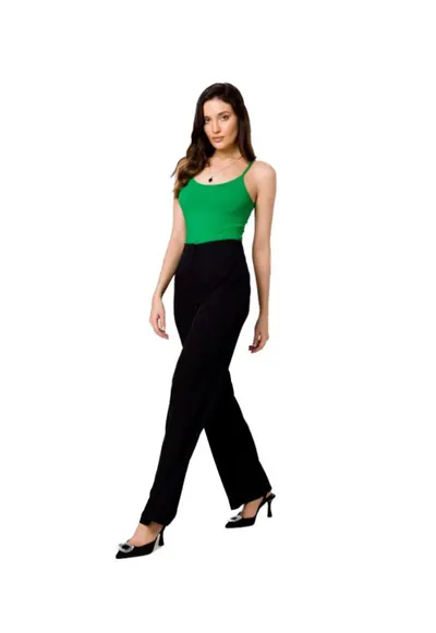 Pantaloni eleganti de dama Elizarne K162 negri - Negru