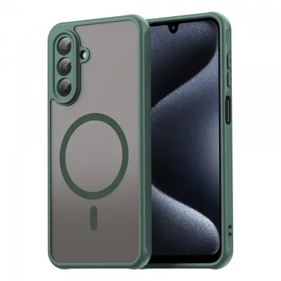 Husa MagSafe pentru Samsung Galaxy A17 5G, Techsuit, HaloFrost II, Verde