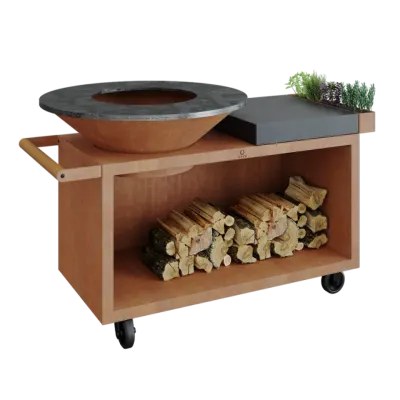 Gratar OFYR Corten 100 PRO SD cu masa de lucru