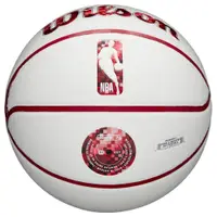 Minge de baschet Wilson - NBA Team Pixel Basketball Chicago Bulls, mărimea 7, albă