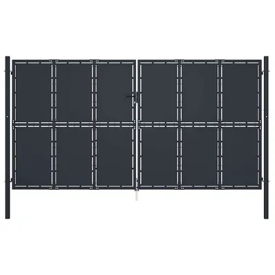 Gossi poarta de gradina din otel 400x175 cm antracit