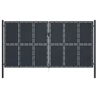 Gossi poarta de gradina din otel 400x175 cm antracit