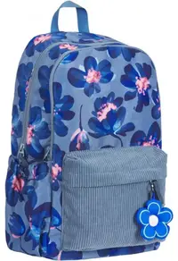 Ghiozdan școlar Oxford Bloom - albastru,Cu 1 compartiment