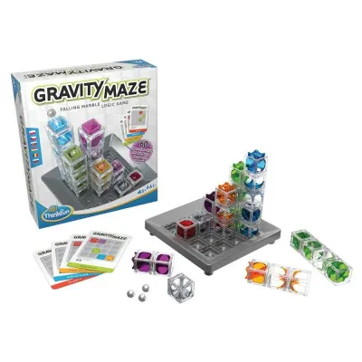 Joc de logica Thinkfun Gravity Maze, limba romana, 27 x 24 x 7 cm