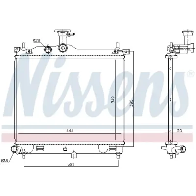Radiator, racire motor NISSENS 67610