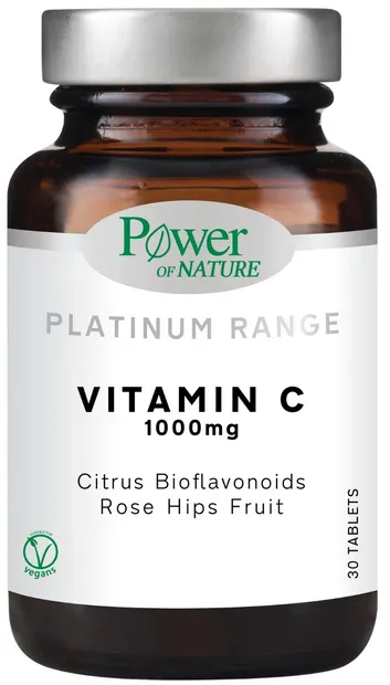 Platinum Range Vitamin C, 1000 mg, 30 tablete, Power of Nature