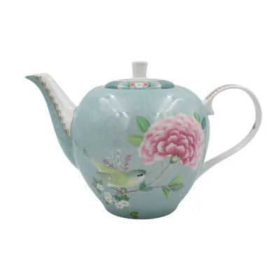 Ceainic din porțelan, Pip Studio, Bleu, 1.6l, colecția Blushing Birds
