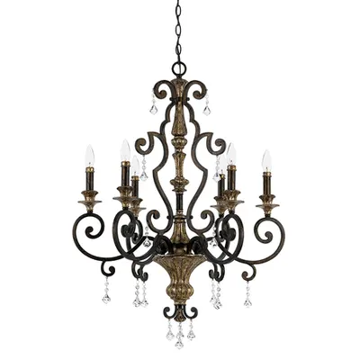 Corp de iluminat suspendat, lustra Marquette 6 Light Chandelier