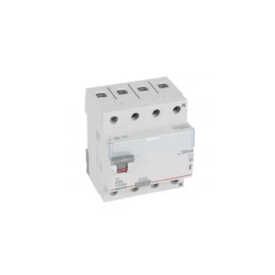 Intrerupator diferential - 4P 400 V~ - 100 mA - 63 A - tip AC