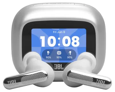 Căști wireless JBL - Live Beam 4, TWS, ANC, argintii
