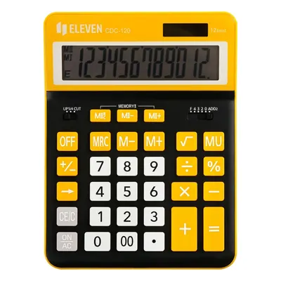 Calculator Eleven - CDC120BK-OR, negru/galben