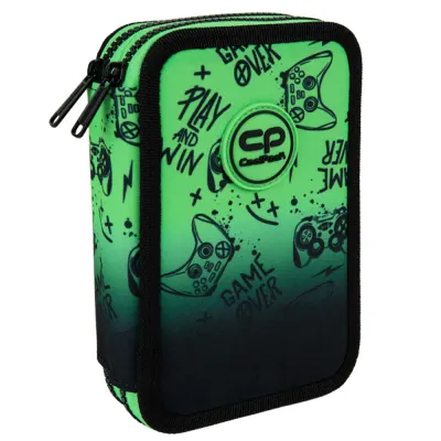 Penar echipat cu 2 compartimente, Coolpack, Jumper 2, Game Over, Verde