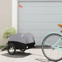 Gossi remorca pentru biciclete, negru si gri, 30 kg, fier