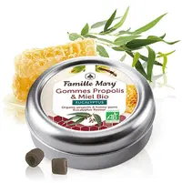 Dropsuri de supt cu propolis, miere bio și eucalipt, 45 g, Famille Mary