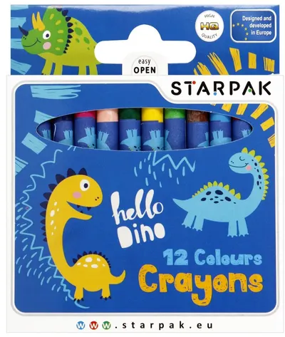 Creioane colorate Starpak Dino - 12 culori