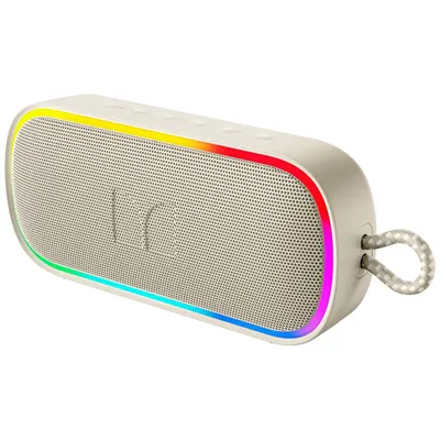 Boxa Portabila Bluetooth Monster S150 Plus, 40W, TWS, RGB, Waterproof, Crem Deschis