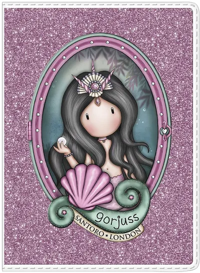 Caiet mic sclipitor Santoro Gorjuss Making Waves - The World Is Your Oyster