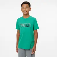 Tricou din bumbac cu imprimeu Puma Educație fizică Verde Copii
