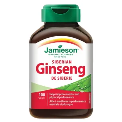 Ginseng Siberian, Jamieson | 100 comprimate