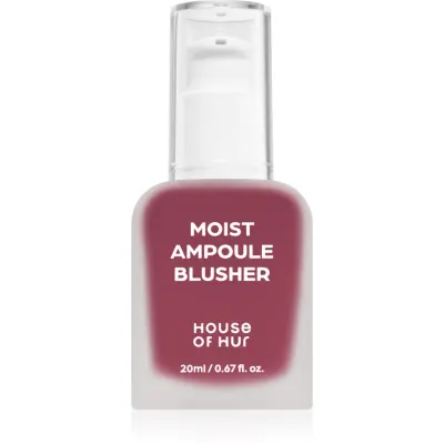 House of Hur Moist Ampoule Blusher fard de obraz lichid culoare 08 Berry Purple 20 ml