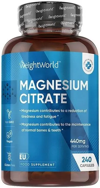 Magnesium Citrat, 240 capsule, Weight World